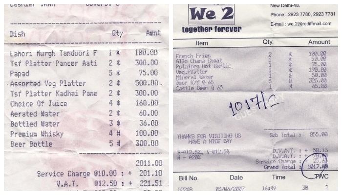 Old bar bill of 2007 goes viral on social media discussing inflation 