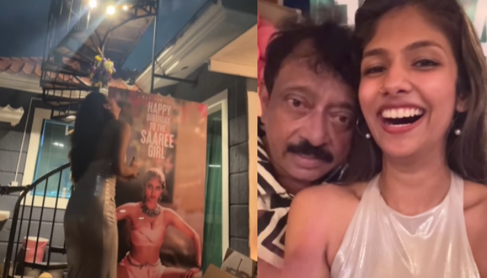 actress aaradhya devi birthday celebration with ram gopal varma 