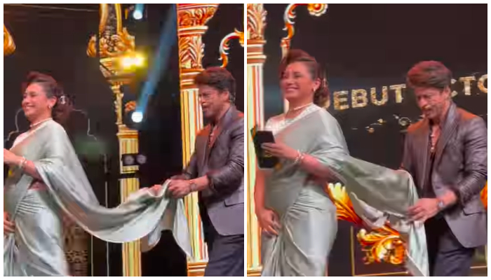 IIFA 2024 Shah Rukh Khan, Rani Mukherjee's adorable moment on stage