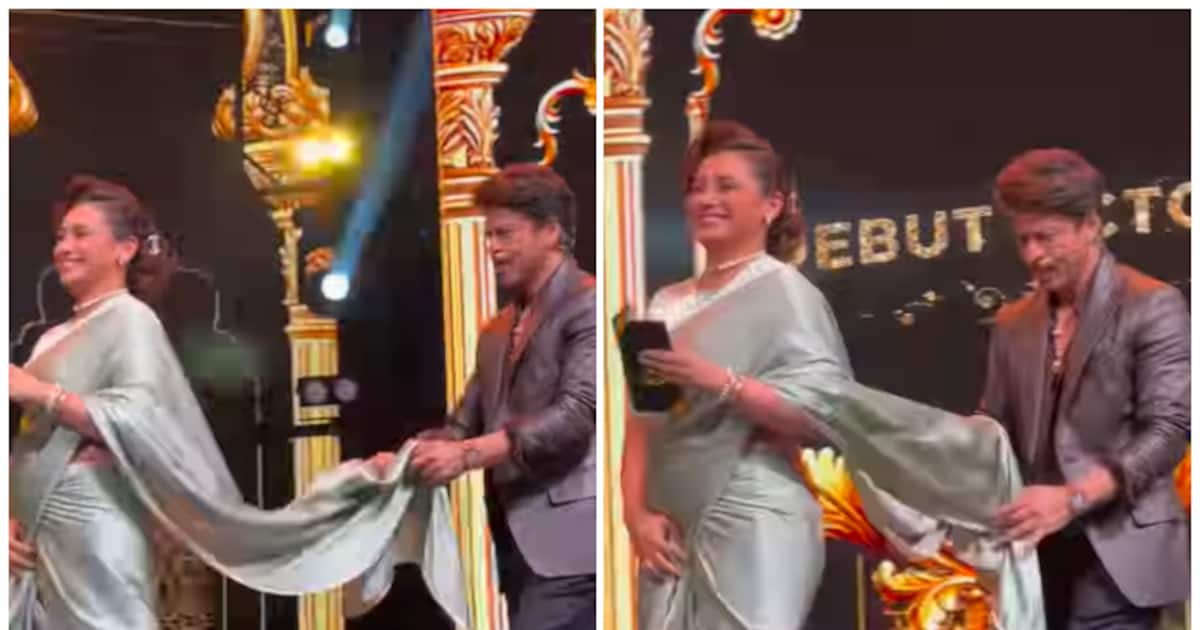 IIFA 2024 Shah Rukh Khan, Rani Mukherjee's adorable moment on stage