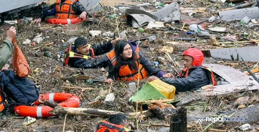 Highest rainfall in 54 years 129 deaths in 24 hours  Low pressure has flooded Nepal