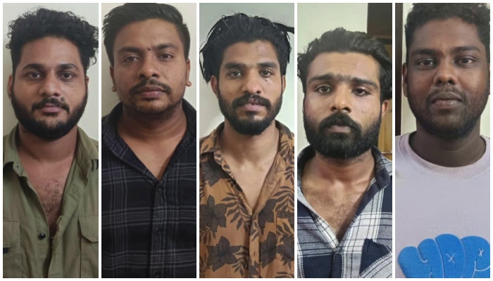 5 people arrested for snatching gold worth 2 crore from a car in national highway thrissur