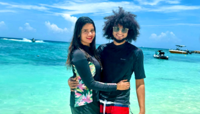 rishi s kumar shares honeymoon pics with aiswarya unni