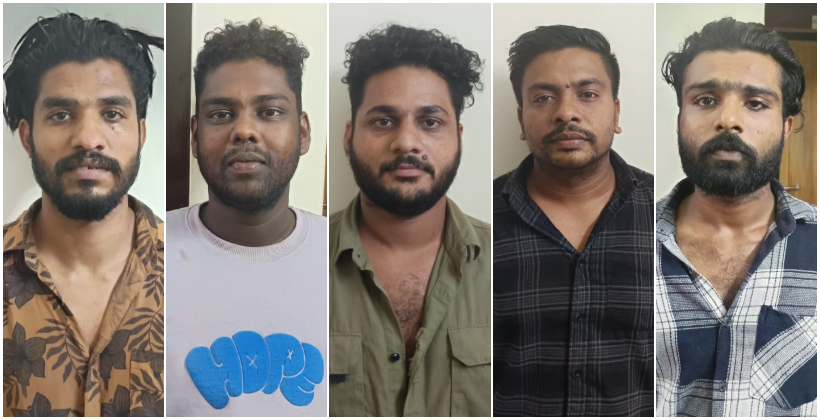 Five accused arrested in the case of stealing 2.5 kg of gold after attacking car