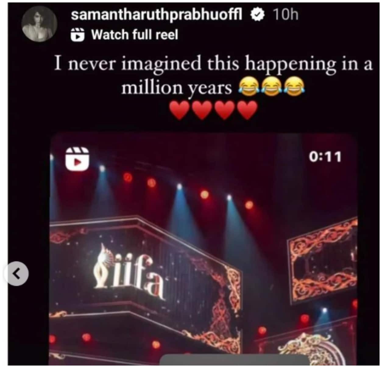 Never imagined..' Samantha Ruth Prabhu REACTS to Shah Rukh Khan, Vicky Kaushal dancing to 'Oo Antava' at IIFA ATG