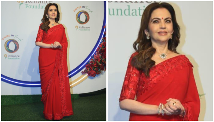 Nita Ambani hosts dinner for Olympic, Paralympic champions; stuns in bright red saree [PHOTOS] ATG