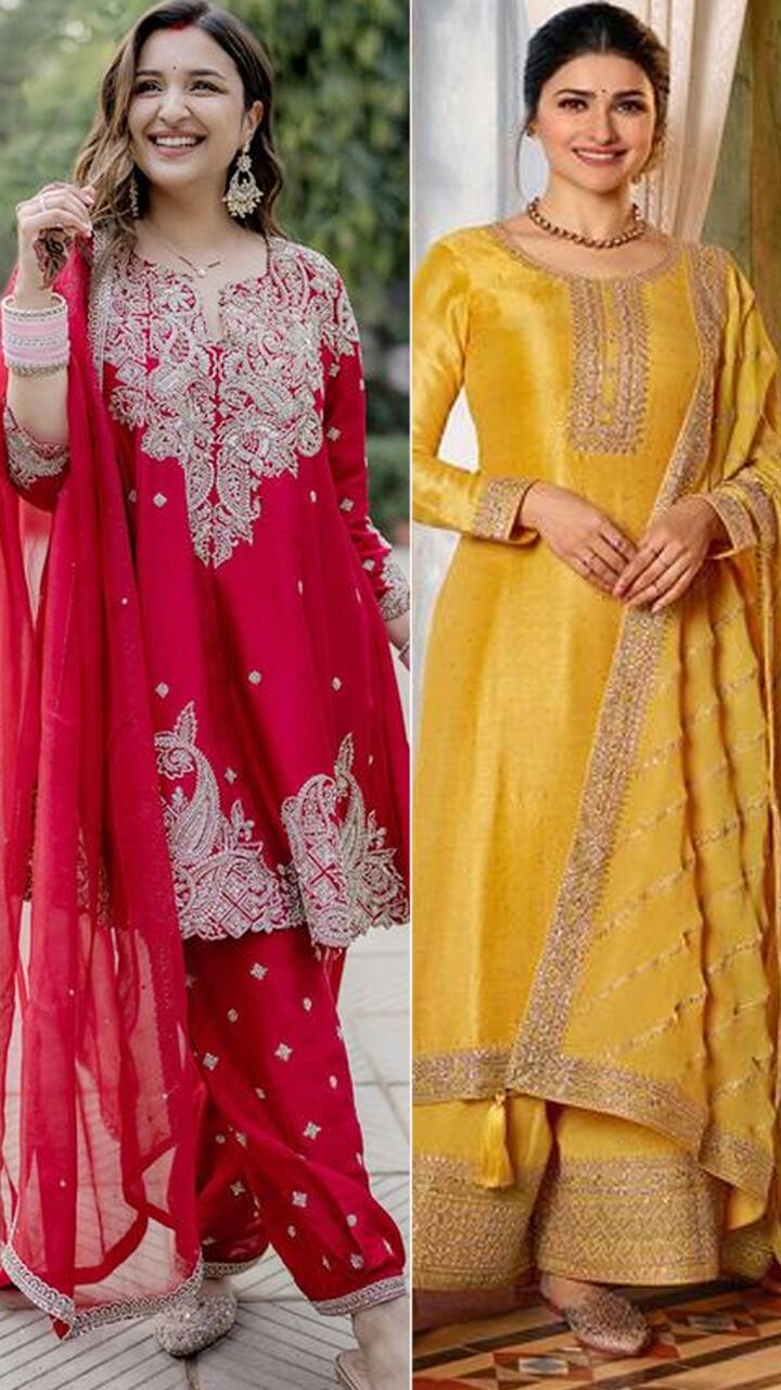 Navratri 2024: Stylish red, yellow suit designs for festive ATG