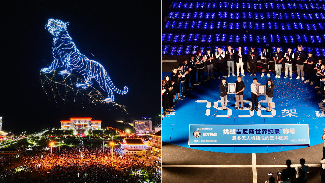 BREATHTAKING! China sets new world record as 7,598 drones lit up sky in stunning aerial display (WATCH) shk