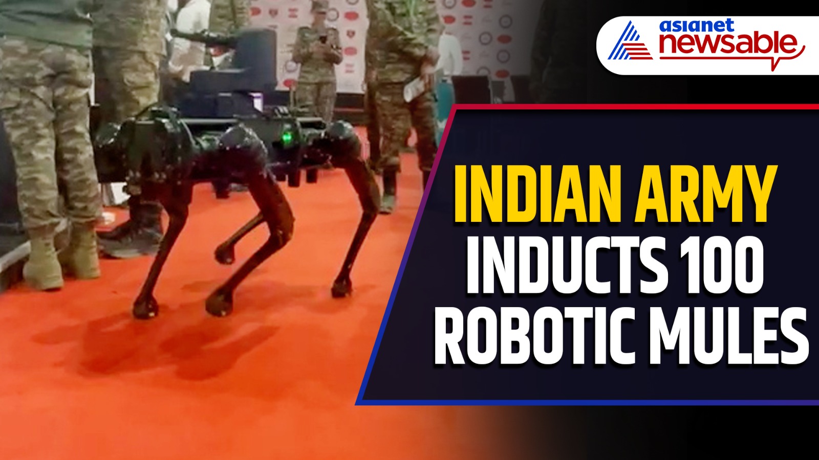 Indian Army inducts 100 robotic mules to enhance logistics and surveillance in high-altitude regions (WATCH) snt