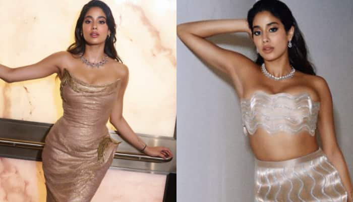 Janhvi Kapoor Made A Glimmering Gold Entry At IIFA Awards 2024