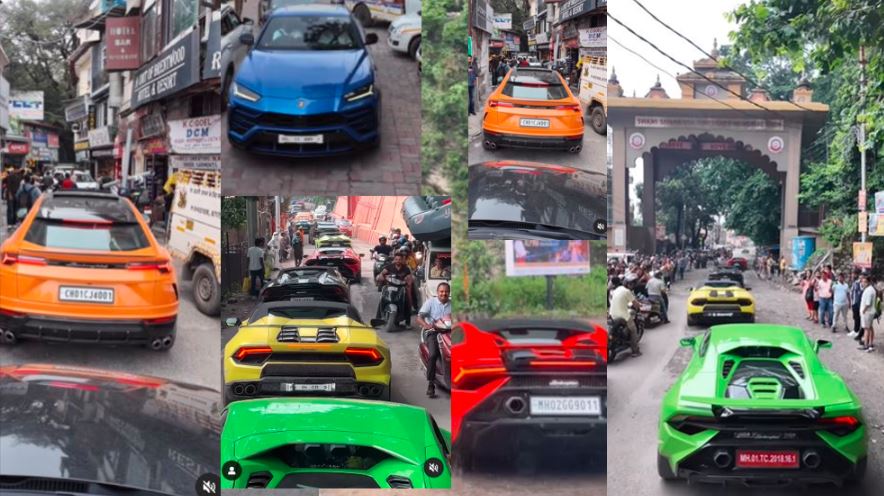 Lamborghini Galore: Mussoorie Roads Jammed with 71 Luxury Cars watch viral video