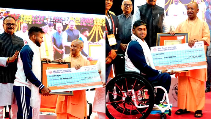 CM Yogi Honors Olympic Medalists, Inspires Youth at Lucknow Felicitation Ceremony AKP