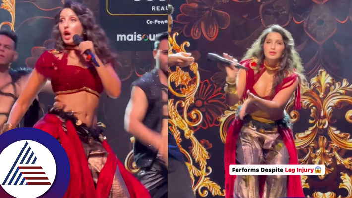 despite a leg injury Nora Fatehi stuns the crowd with her electrifying performance at IIFA 2024 suc