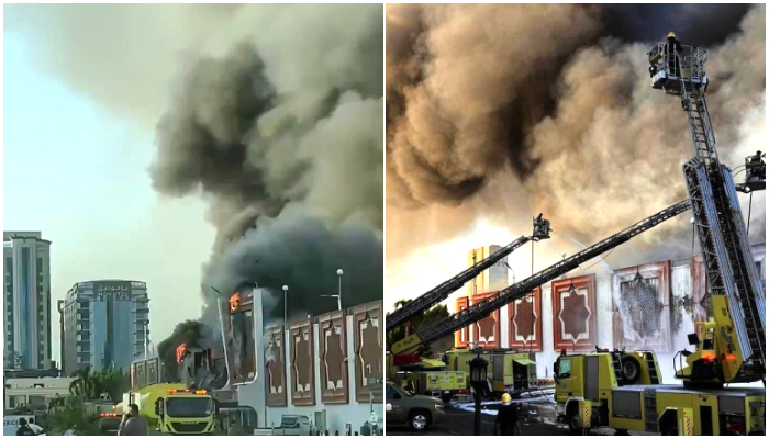 two civil defence officers died in jeddah shopping centre fire 