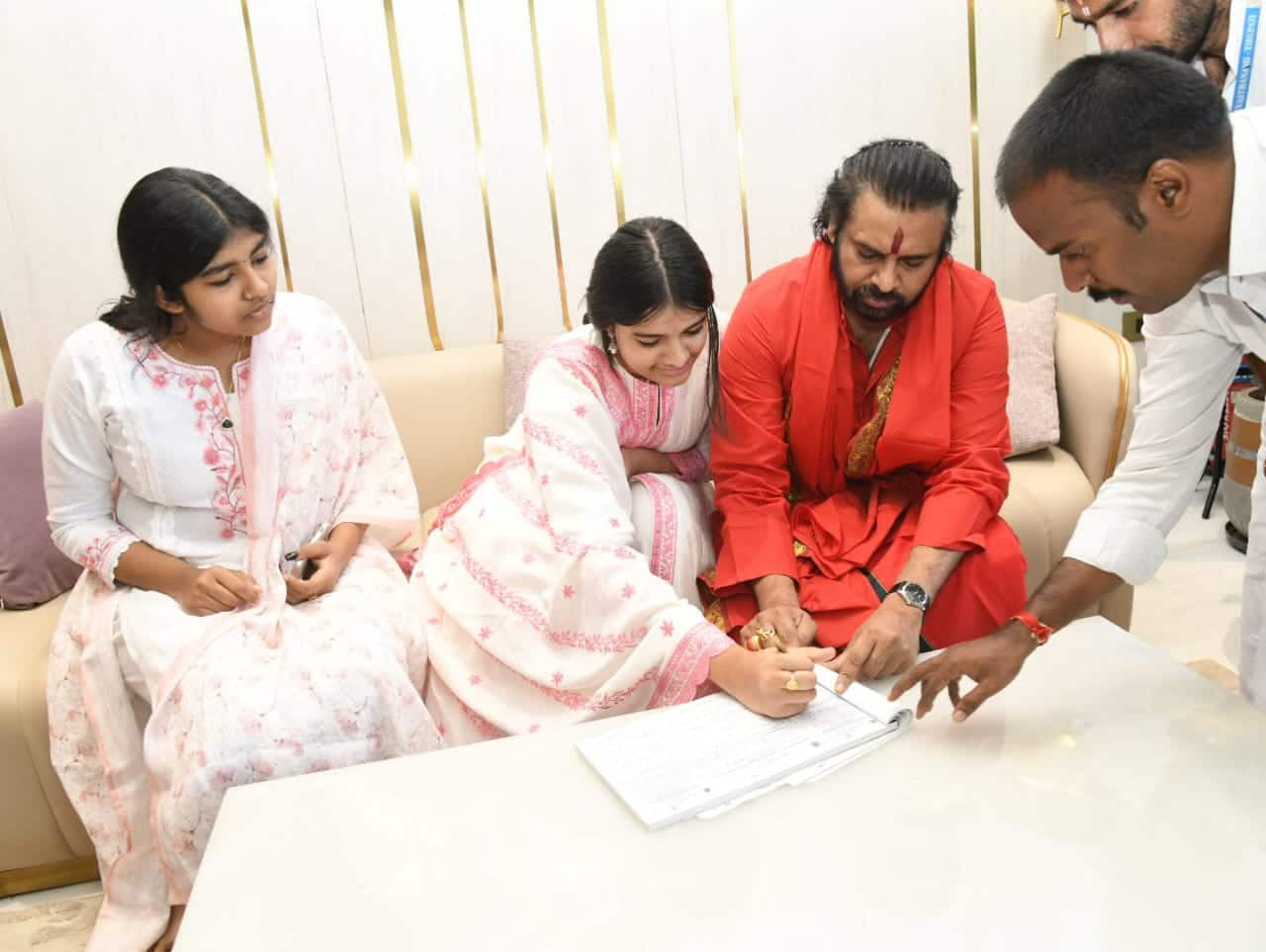 Pawan Kalyan Signs Tirumala Declaration Amid Controversy Over Adherence to Temple Rules AKP