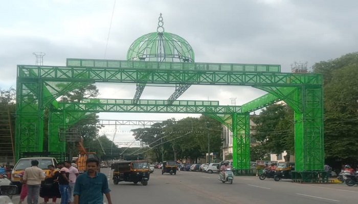 model similar to 'Gumbaj' has been constructed in Mysuru During Dasara Festival grg 