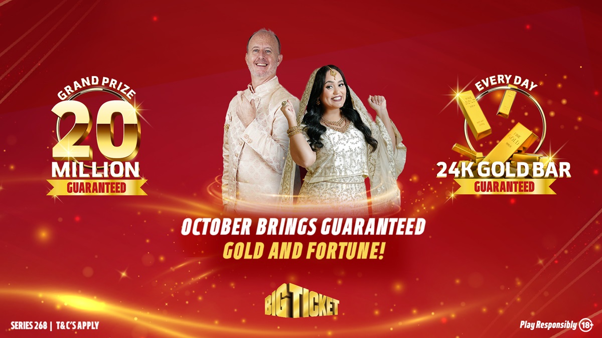 Big Ticket October gold giveaway promotion e-draw winners list