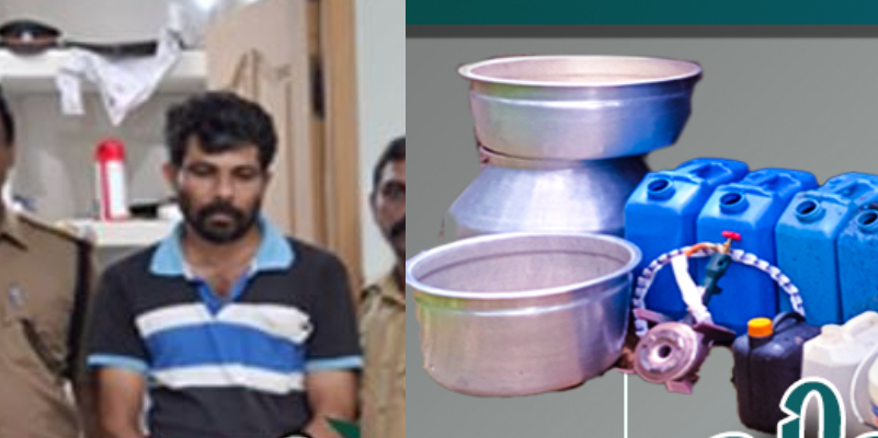 Excise seizes 20 liter wash and 5 liter arrack from kannur mattannur man arrested