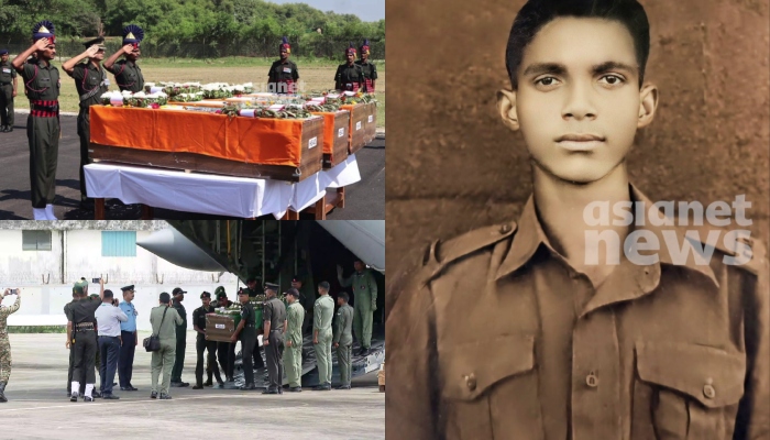 Malayali soldier Thomas Cherian, who died 56 years ago in Le Ladakh in plane crash, will be cremated today