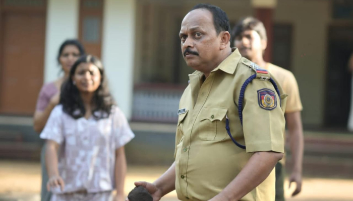 Dixon Poduthas playing the titular character in the short film sub inspectorude thoppi