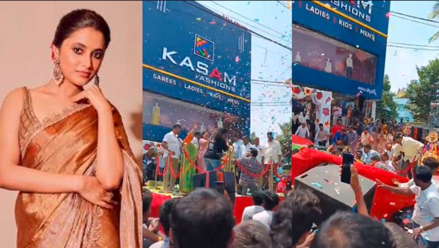 Priyanka Mohan Narrowly Escapes Stage Collapse at Kasam Shopping Mall Inauguration