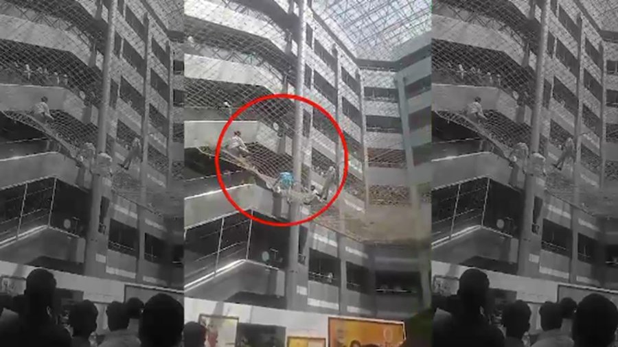 Maharashtra Deputy Speaker, MLAs jump off 3rd floor of Mantralaya building; dramatic video goes viral (WATCH) shk