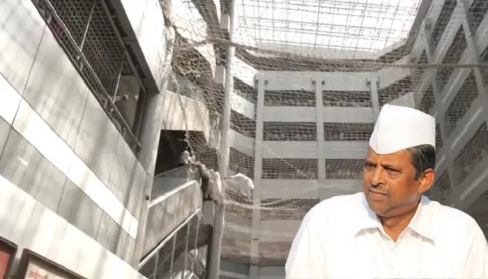 Maharashtra Mantralaya Ajit Pawar faction MLA Narhari Jhirwal jumps from third floor san