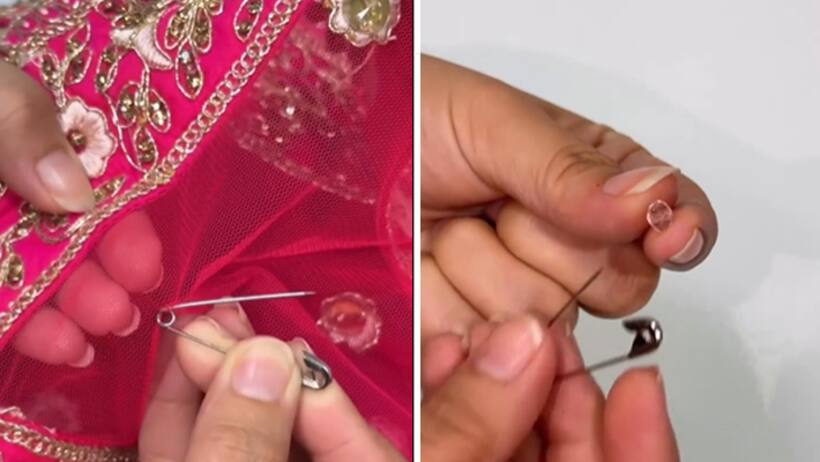 Smart safety pin hacks to protect your net or lightweight chunni