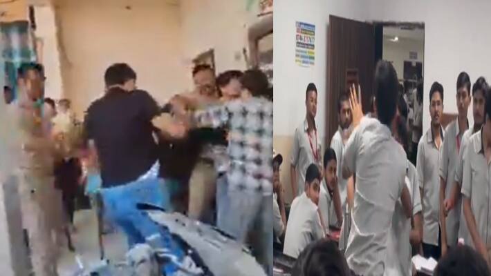 fight in police station 