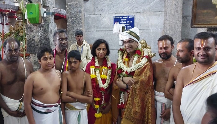 CJI DY Chandrachud Perform Pooja in Haralukote Anjaneya Swamy Temple in Charamarajanagar grg 