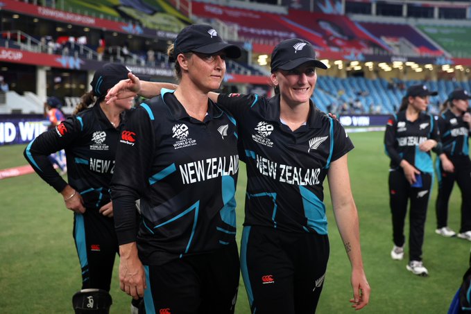 ICC Womens T20 World Cup 2024 New Zealand shoot Harmanpreet Kaur led Team India out for 102 kvn