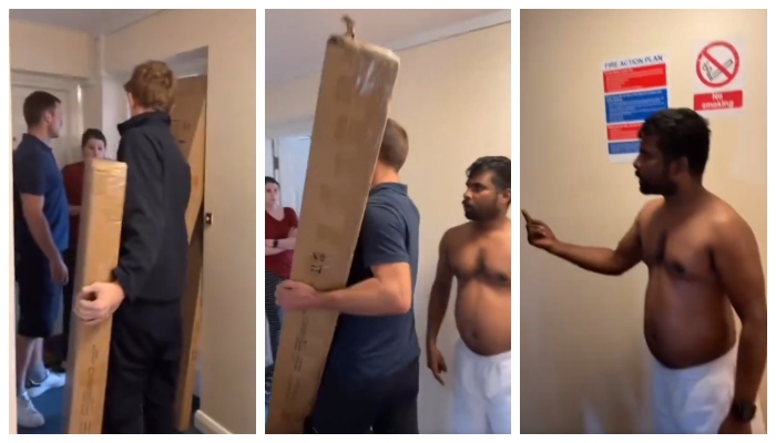 video of an Indian origin man's belongings taken out of house by Canadian landlord went viral in social media 