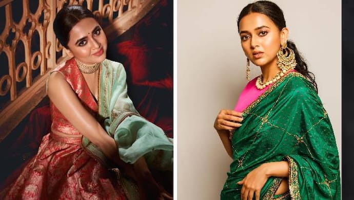 Tejasswi Prakash jewellery nacklace earrings