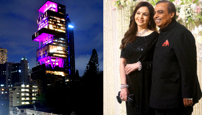 Antilia secrete Mukesh ambani nita live on 27th floor of house ckm