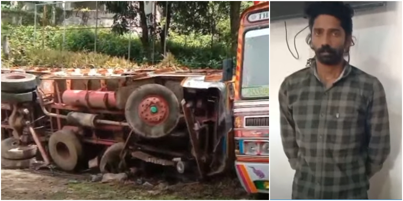 Youth Steal lorry when driver went for tea 