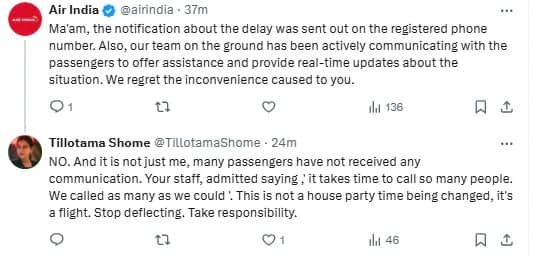 Tillotama Shome calls out Air India for 8.5 hours delay; here's what airline responded  RBA