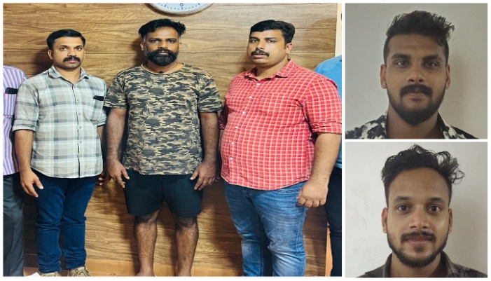 three including Kakka Ranjith who is a member of kodi suni gang held for blackmailing a businessman