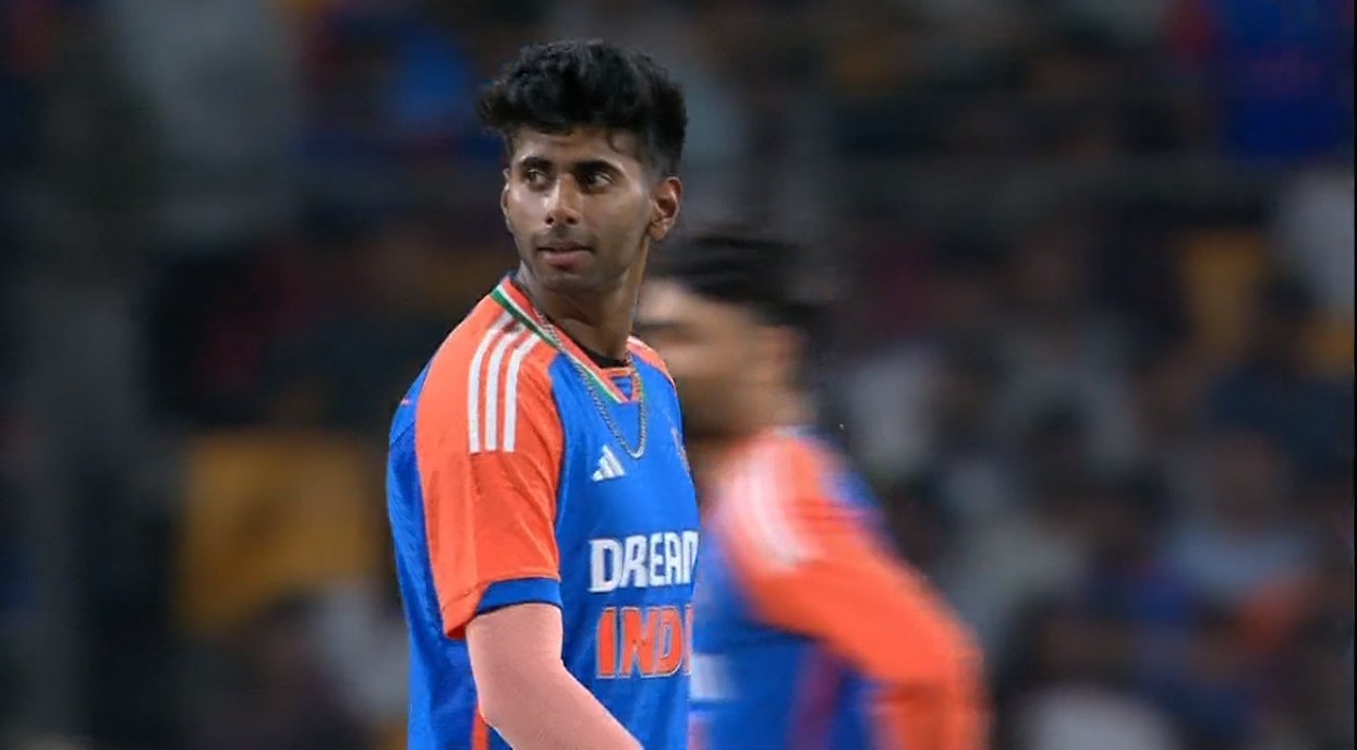 watch video mayank yadav took his first wicket in t20 international