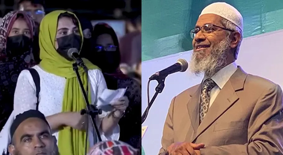 Zakir Naik's heated exchange with Pak girl over Pedophilia & Islam during public address in Karachi (WATCH) shk