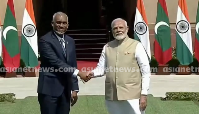 PM Modi Meets Maldives President Muizzu In Delhi