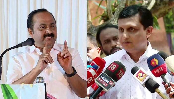 Minister Riyas against Opposition leader VD Satheesan