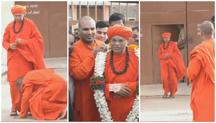 Murugha Seer Shivamurthy Muruga Sharanaru released from chitradurga jail gow