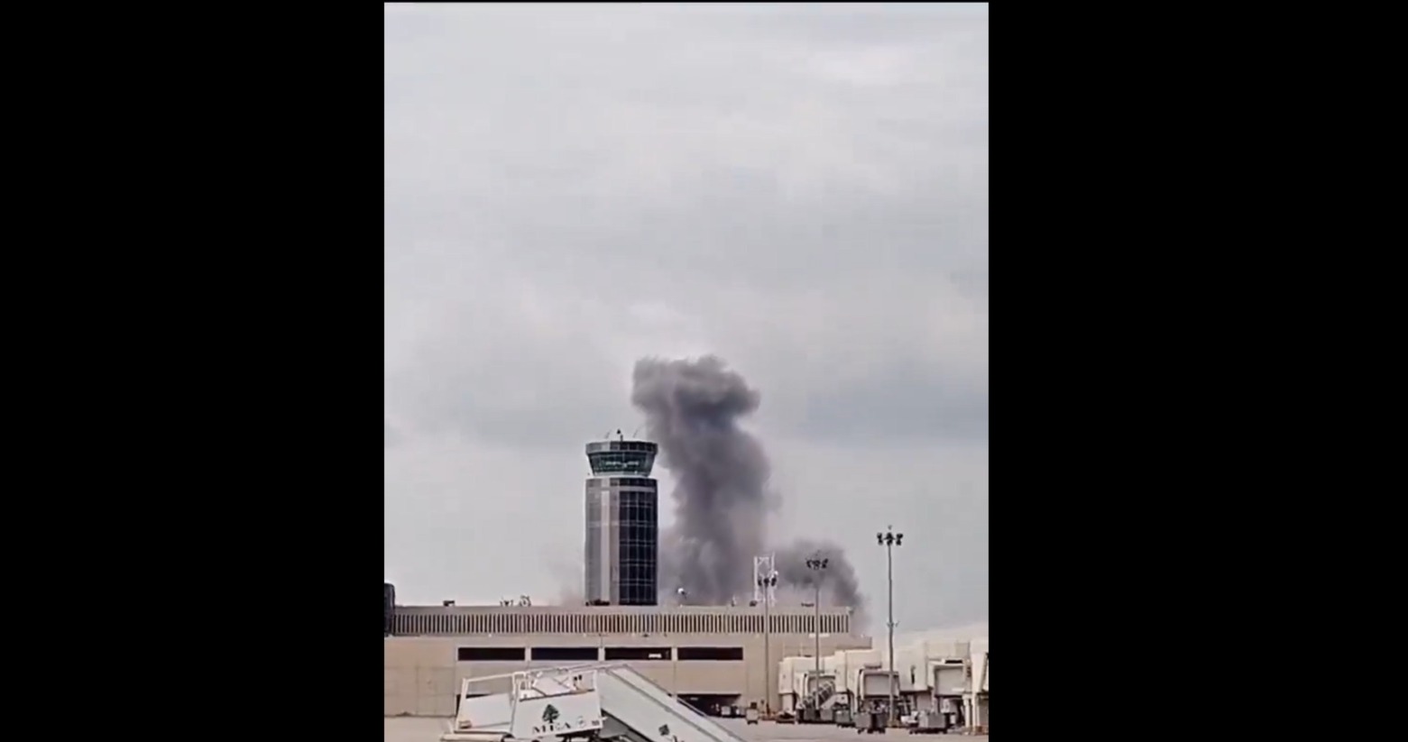 BREAKING: Fresh Israeli airstrike near Beirut's airport on Oct 7 anniversary; dramatic video surfaces (WATCH) shk