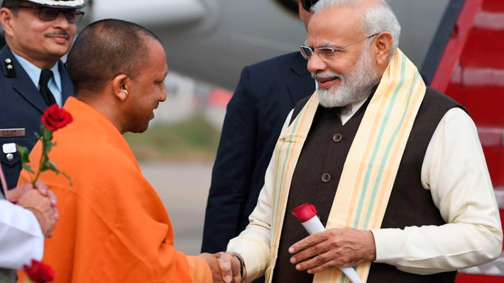 Chief Minister Yogi congratulated PM Modi for his 23 years of public service KAK