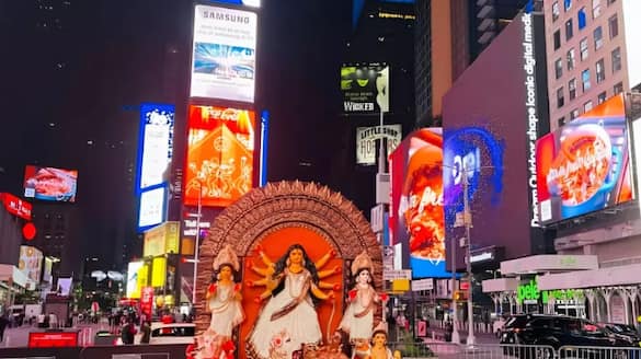 Durga Puja 2024: NRI's celebrate festival for the first time ever in NYC's Times Square - WATCH ATG