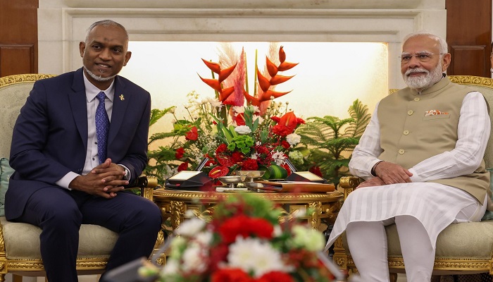 Maldives President Dr. Mohamed Muizzu PM Narendra Modi Met in New Delhi grg 