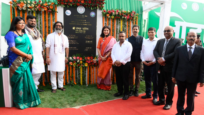 Hemant Soren Lays Foundation Stone for Apollo Multi Specialty Hospital in Ranchi 