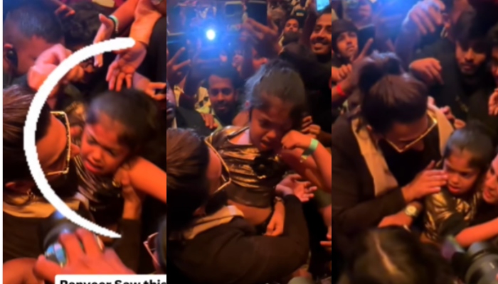 bollywood actor Ranveer singh saved little girl from massive crowd 