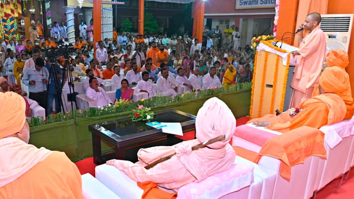 CM Yogi in Varanasi: Nation's Security Supreme Even If Violence Needed AKP