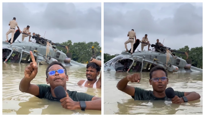 Bihar YouTuber s vlog goes viral as IAF helicopter makes emergency landing in water